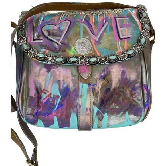 Fendi Handbags - fendi customized multicolor leather cross body bag